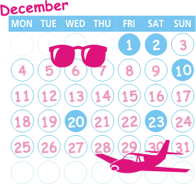 December 2000 Callendar day by day