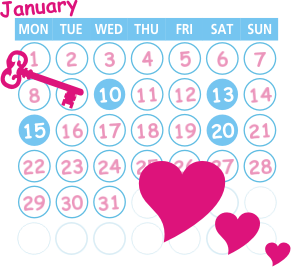 January 2001 Callendar day by day