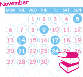 November 2000 Callendar day by day