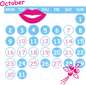 October 2000 Callendar day by day
