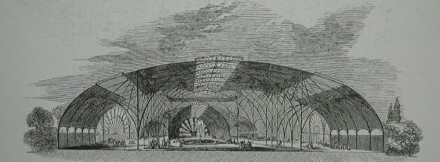 R.Turner:proyecto premiado para el edificio de la
                            Gran Exposicin, 1850 (abril)