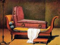 Magritte: Perspective I: Madame Rcamier de David, 1950