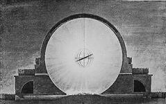 Boulle: proyecto de cenotafio para Newton, 1784