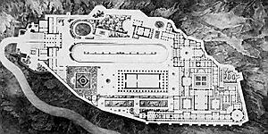 Schinkel: Proyecto de palacio real en la Acrópolis de Atenas, 1834