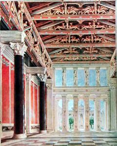 Schinkel: Proyecto de palacio real en la Acrópolis de Atenas, 1834