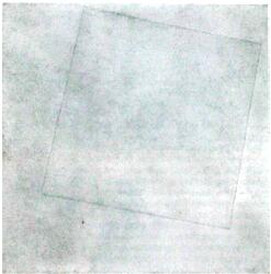 K. Malevich: Cuadrado blanco sobre blanco,
                            1918