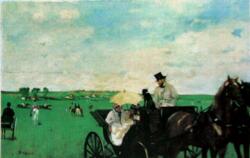 E.Degas: Un carruaje en las carreras(1870-72)