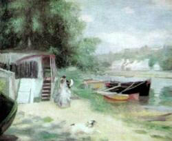 A.Renoir: La Grenouill�re(1869)